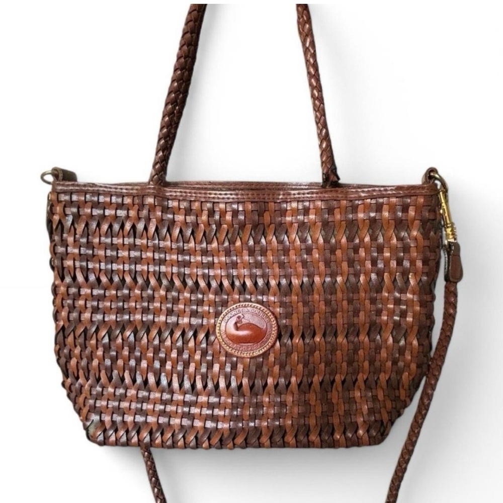 Dooney & Burke leather woven bag